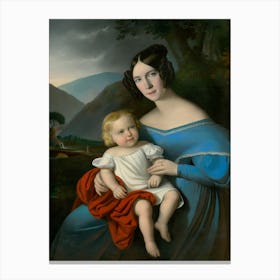 Madonna and child, 1 Canvas Print
