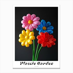 Bright Inflatable Flowers Poster Oxeye Daisy 1 Canvas Print