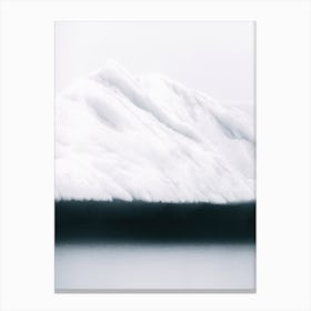 Minimalist Iceberg In The Ocean Oceanscape Photography Canvas Print
