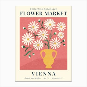 Flower Market Vienna Canvas Print