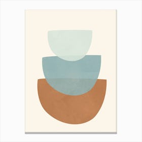 Azzurro Shapes No 1 Canvas Print