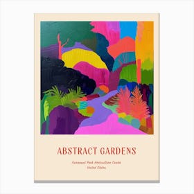 Colourful Gardens Fairmount Park Horticulture Center Usa 1 Red Poster Canvas Print