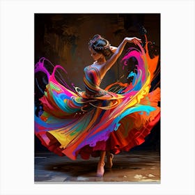 Colorful Dancer 4 Canvas Print