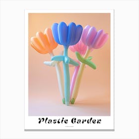 Dreamy Inflatable Flowers Poster Cornflower 2 Canvas Print