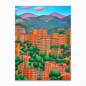 Cityscape Medellin Canvas Print