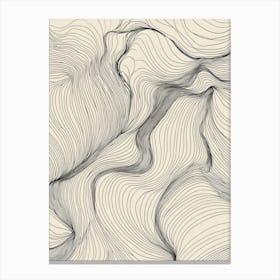 Abstract Line Drawing 6 Canvas Print