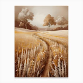 Path In The Field 1 Canvas Print