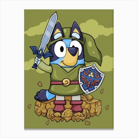 Lenged Of Bluey Canvas Print