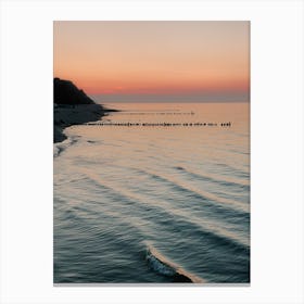 Sundown Seaside Canvas Print