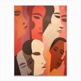 Women'S Faces 1 Canvas Print