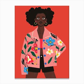 Afro Girl 54 Canvas Print