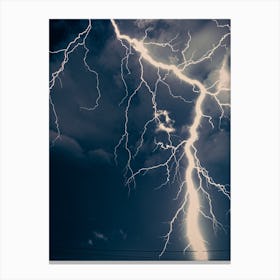 Lightning Strike In The Sky Canvas Print