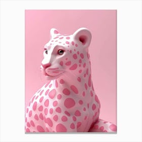 Pink Leopard Canvas Print