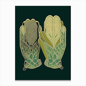 Beekeepers Gloves William Morris Style Canvas Print