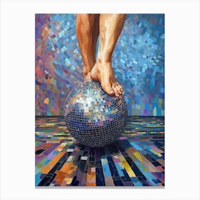 Bare Feet Disco Ball 0 Canvas Print