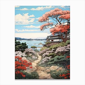 Ishigaki Island In Okinawa, Ukiyo E Drawing 3 Canvas Print