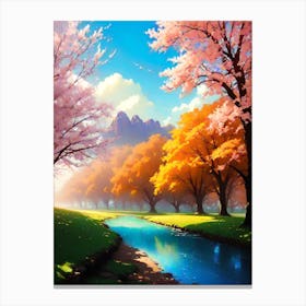 Sakura Trees 7 Canvas Print