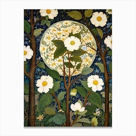 William Morris Moonlight In The Woods 12 Canvas Print