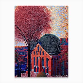 Norman, City Us  Pointillism Canvas Print