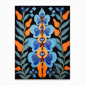 Flower Motif Painting Aconitum 1 Canvas Print