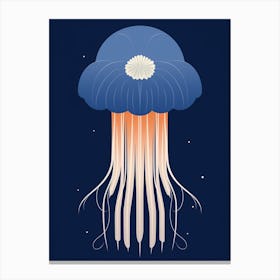 Lions Mane Jellyfish Cartoon 1 Canvas Print