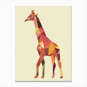 Geometric Giraffe 3 Canvas Print
