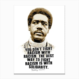 Bobby Seale Activist Legend Quotes Vintage Canvas Print