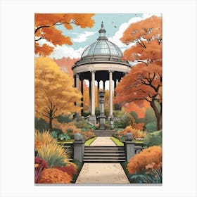 Royal Botanic Garden Edinburgh United Kingdom In Autumn 3 Canvas Print