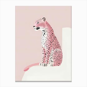 Pink Leopard Print Canvas Print