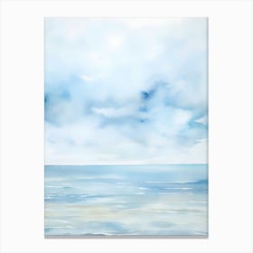 Watercolor Of The Ocean Canvas Print