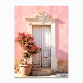 3d Rendering Mediterranean Door Canvas Print