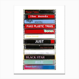 Radiohead - The Bends - Cassette Print Music Poster Canvas Print