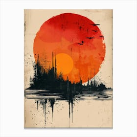 Sunset City 1 Canvas Print