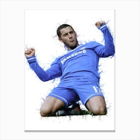 Eden Hazard Painting 1 Canvas Print