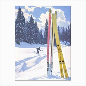 Sun Valley, Usa Glamour Ski Skiing Poster Canvas Print