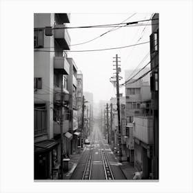 Seoul, South Korea, Black And White Old Photo 4 Canvas Print