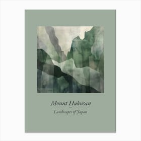 Landscapes Of Japan Mount Hakusan 6 Canvas Print