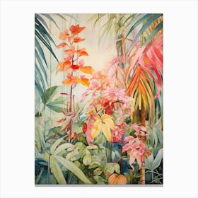 Tropical Plant Painting Areca Palm 3 Canvas Print