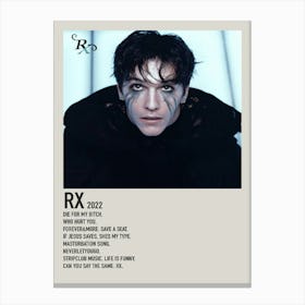 Role Model Rx Exclusive Silver Metallic Vinyl Lp Poster Canvas Print