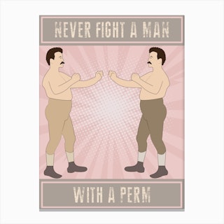 Never Fight A Man With A Perm, Idles Canvas Print
