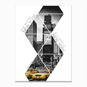 New York City Times Square Coordinates Canvas Print