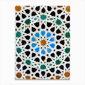 Moroccan zalij mosaic art Canvas Print