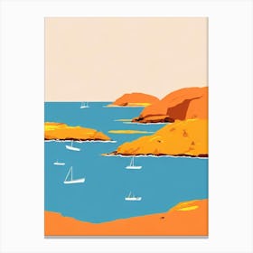 Lucky Bay Australia Midcentury Canvas Print