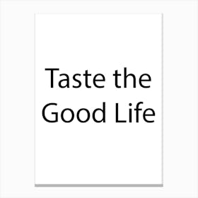 Food And Drink Quote 15 Canvas Print