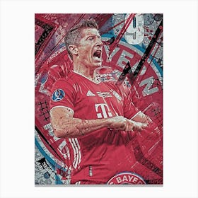 Robert Lewandowski 1 Canvas Print