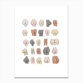 Bum Collection Canvas Print