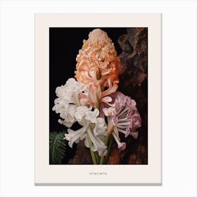 Flower Illustration Hyacinth 3 Poster Canvas Print