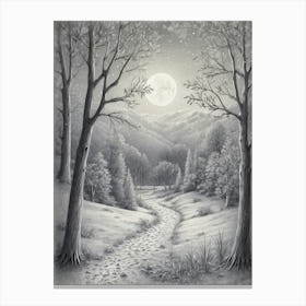 Moonlight Path 1 Canvas Print