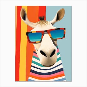 Little Camel 2 Wearing Sunglasses Canvas Print