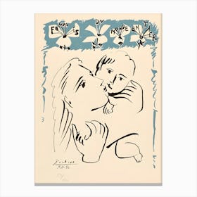 Mother And Child Pablo Picasso Canvas Print